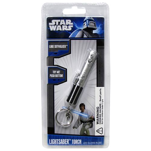 Star Wars Luke Skywalker Lightsaber Key Chain Flashlight