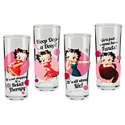 Betty Boop 4 Piece Glass Set