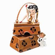 Betty Boop Leopard Purse Salt and Pepper Shaker Set