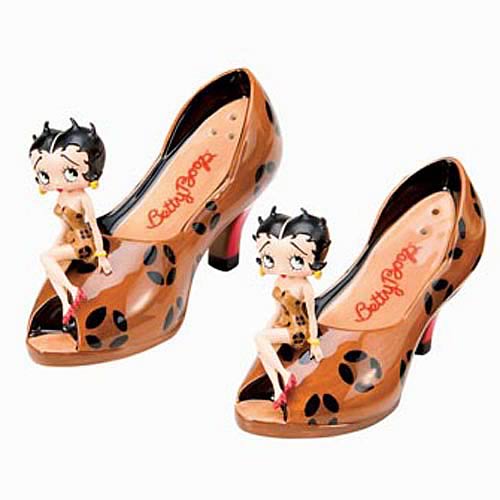 Betty Boop Leopard Heels Salt and Pepper Shaker Set