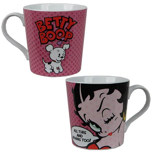 Betty Boop All This and Brains Too 12 oz. Ceramic Mug