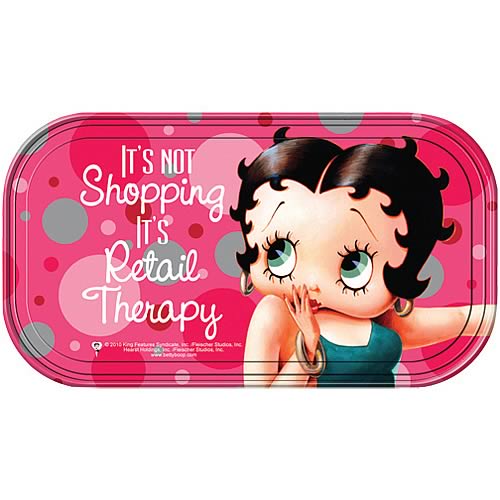 Betty Boop Retail Therapy Magnetic Mini Tin Sign