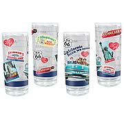 I Love Lucy California Here We Come Glasses 4-Pack