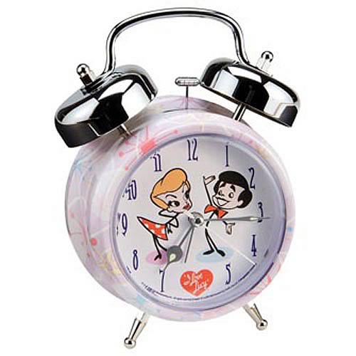 I Love Lucy Cartoon Twin Bell Alarm Clock