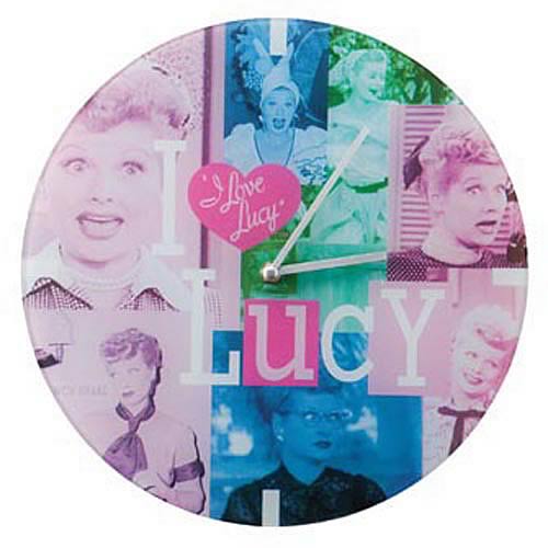 I Love Lucy Glass Wall Clock