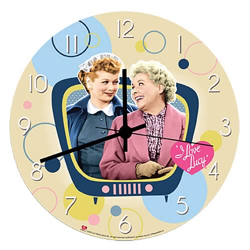 I Love Lucy Wood Wall Clock