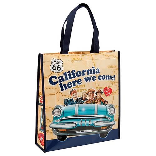 I Love Lucy California Here We Come Reusable Shopping Tote