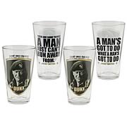 John Wayne Duke 4 Piece Glass Set