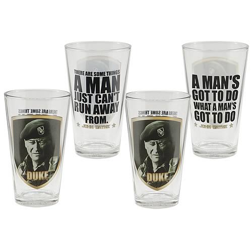 John Wayne Duke Glasses 4-Pack
