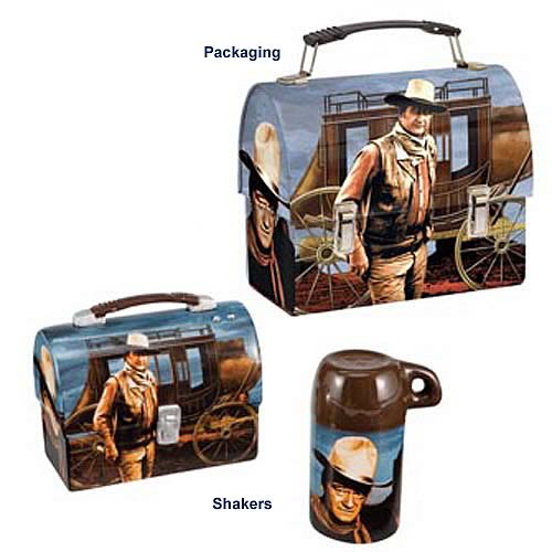 John Wayne Lunch Box Salt and Pepper Shaker Set