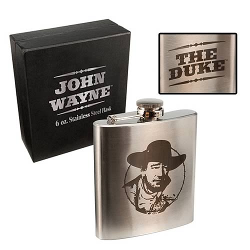 John Wayne The Duke Metal Flask