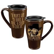 John Wayne A Creed To Live By Travel Mug