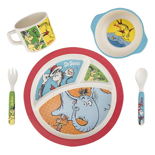 Dr. Seuss 5 pc. Bamboo Dinnerware Set