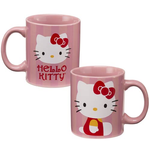 Hello Kitty Stripes 12 oz. Ceramic Mug