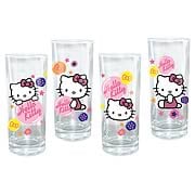 Hello Kitty 4-Piece Glass Set