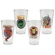 Marvel Comics 4 Piece Glass Set