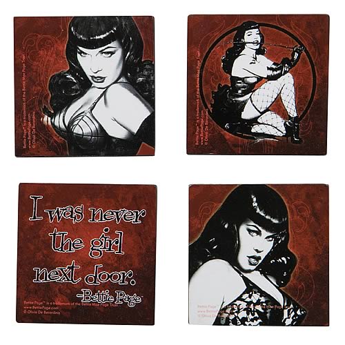 Bettie Page Magnet 4-Pack