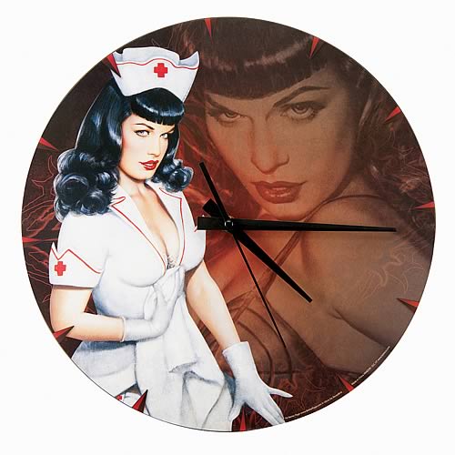 Bettie Page Wall Clock