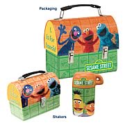 Sesame Street Lunch Box Salt and Pepper Shaker Set