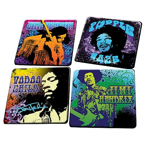 Jimi Hendrix Coaster 4-Pack