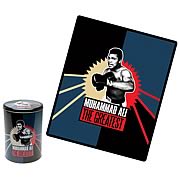 Muhammad Ali The Greatest Fleece Throw with Tin