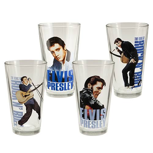 Elvis Presley Glasses 4-Pack
