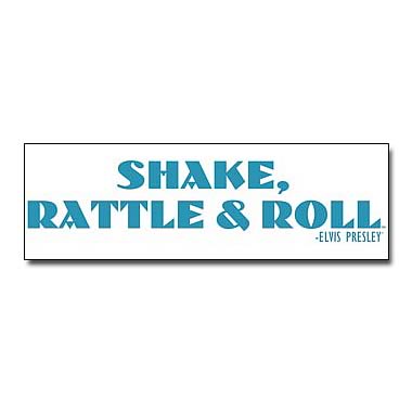 Elvis Presley Shake Rattle and Roll Wall Decal