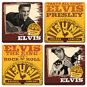 Elvis Presley Sun Records Coaster 4-Pack