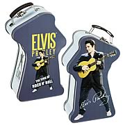 Elvis Presley Embossed Tin Tote Picture