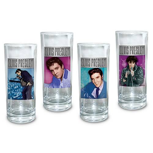 Elvis Presley Glasses 4-Pack