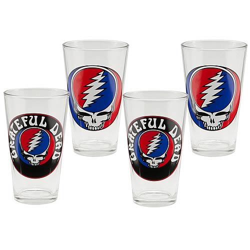 Grateful Dead Glasses 4-Pack