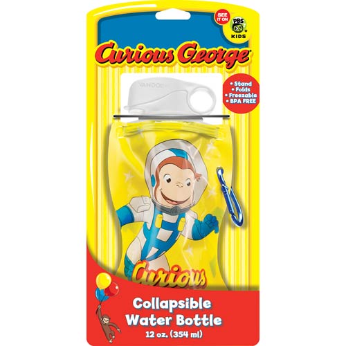 Curious George 12 oz. Collapsible Water Bottle