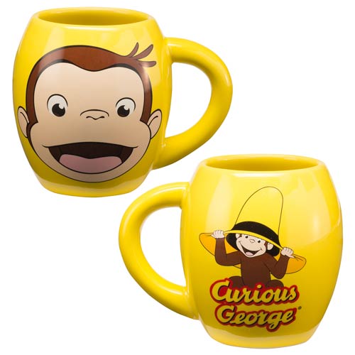 Curious George 18 oz. Ceramic Oval Mug
