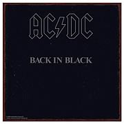 AC/DC Back in Black Heavy Gauge Metal Sign