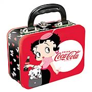 Betty Boop Coca-cola Rectangular Tin Tote Picture