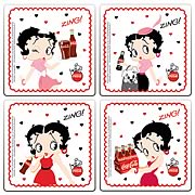 Betty Boop Coca-Cola Coaster 4-Pack