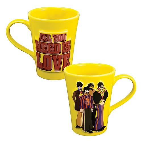 The Beatles All You Need Is Love Sculpted Mug