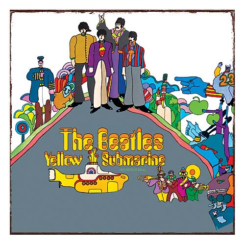The Beatles Yellow Submarine Heavy Gauge Metal Sign