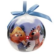 Rudolph the Red-Nosed Reindeer Light-Up Ball Ornament