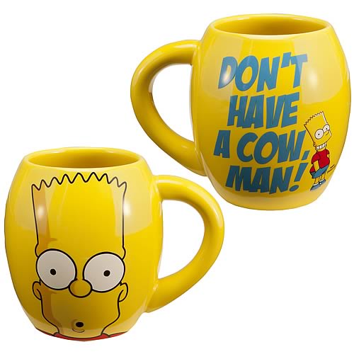 Simpsons Bart Simpson Don't Have a Cow Man! Mug