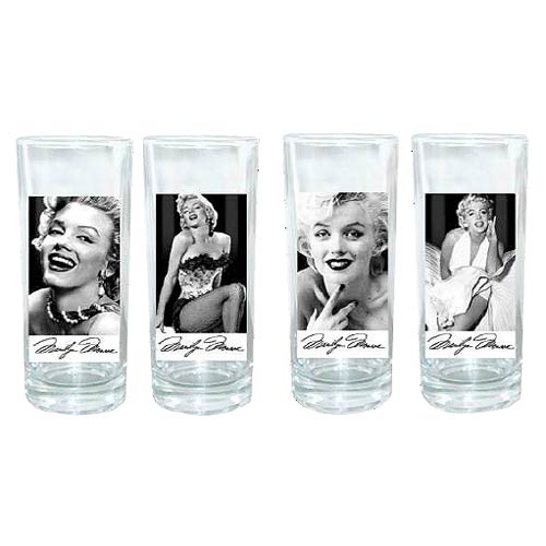 Marilyn Monroe 10 oz. Glass 4-Pack