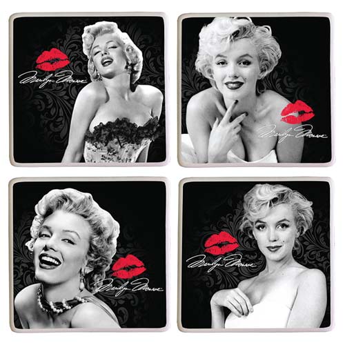 Marilyn Monroe Ceramic Coaster 4-Pack
