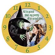 Wizard of Oz All in Good Time Wall Clock