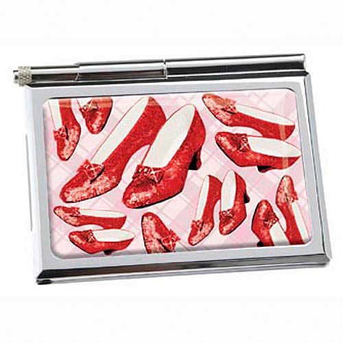 Wizard of Oz Ruby Slippers Metal Notepad with Pen