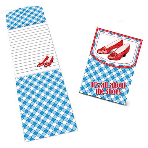 Wizard of Oz All About the Shoes Magnetic Notepad