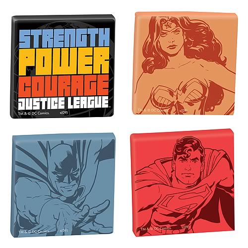 Justice League Magnet 4-Pack