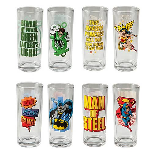 Justice League Glasses 4-Pack