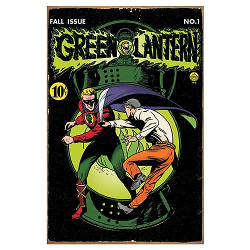 Green Lantern Comic Book Cover Heavy Gauge Metal Sign