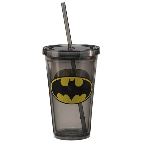 Batman Shield Logo 18 oz. Acrylic Travel Cup