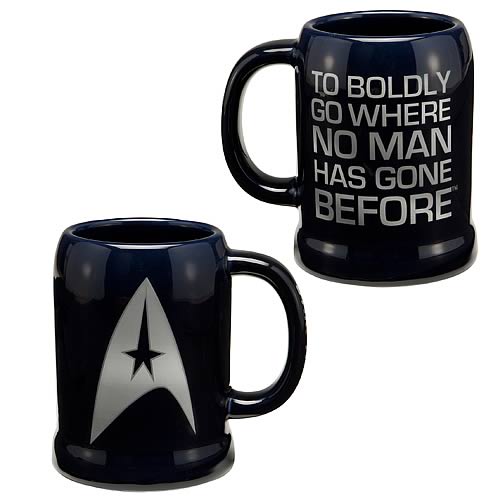 Star Trek The Original Series To Boldly Go Ceramic Stein